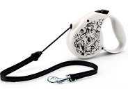 Vodítko Flexi Black&White 5m/20kg Lanko Ornament