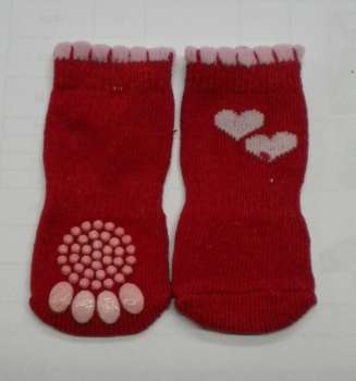 Ponožky protiskluzové - červené vel. XL